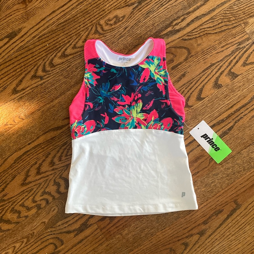 Prince youth girls tennis tank top. Size small. Purchased at Dicks. Brand New
